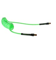 COILHOSE COIL&lt;BR&gt;PU 3/8&quot; X 1/4&quot; 13&#39; WL GREEN W/1/4&quot; FITTINGS