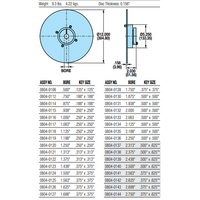 08020112 TOLOMATIC BRAKE FIXED HUB DISC WITH QUICK DISDISCONNECT, 8" DISC DIAMETER, 0.75" BORE, 0.156" THICKNESS