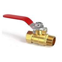 FLOFLEX 1/4" NPT FEMALE X MALE, FULL PORT BALL VALVE, LEVER HANDLE, LEAD FREE
