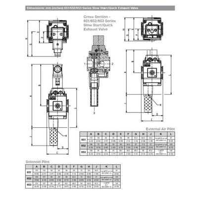 T653A6L06011100 NUMATICS/AVENTICS SOL-START QUICK EXHAUST LOCKOUT VALVE<BR>653 SERIES 1" NPT, MUFFLER