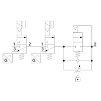 8652A7S84B201F1 NUMATICS/AVENTICS SOLENOID REDUN SAFETY EXHAUST VALVE 652 SERIES 3/2, 1/2" NPT, 24 VDC, HORIZ SOL, W/ 2 PIN M12, D.P. SWITCH PNP, MUFF & NO OVERRIDE