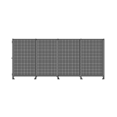 M-10351-M-16X16-0 ROBOTIC PERIMETER INDUSTRIAL GUARDING PREMADE CELL, 1" WIRE MESH, 16'X16'