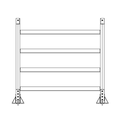 M-10353-P-45-0780-0915-0790-XX-0 STAIRS AND PLATFORM- 45-DEG STAIRS X 780MM PLATFORM X 915MM WIDE X 970MM HEIGHT