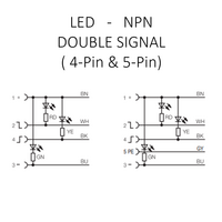 CBO12.4-3.32/LN/P ELCO SINGLE ENDED MICRO CABLE, 4 PIN M12 FEMALE ELBOW PUR BLACK 22 AWG 3M NPN LED