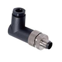 ELCO M8 FIELD ATTACHABLE SCREW TERMINAL CONNECTORS 3 PIN MALE ELBOW