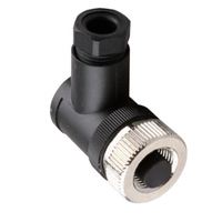 ELCO M12 FIELD ATTACHABLE SCREW TERMINAL CONNECTORS 4 PIN FEMALE ELBOW