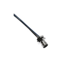 MENCOM CIRCULAR CONNECTOR&lt;BR&gt;4 PIN M12 MALE STR FM 1&#39; 22AWG PG7 THR 300VAC/DC