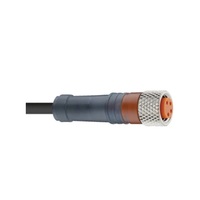 LUMBERG CORDSET&lt;BR&gt;4 PIN M8 FEMALE STR 10M PUR BK 22AWG 36VAC/DC