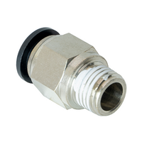 FLOFLEX COMPOSITE PUSH-IN PNEUMATIC FITTING, 10MM TUBE X 1/4&quot; BSPT MALE REDUCER
