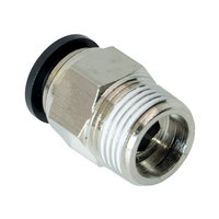 FLOFLEX COMPOSITE PUSH-IN PNEUMATIC FITTING, 10MM TUBE X 3/8&quot; BSPT MALE REDUCER