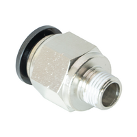FLOFLEX COMPOSITE PUSH-IN PNEUMATIC FITTING, 3/8&quot; TUBE X 1/8&quot; NPT MALE REDUCER