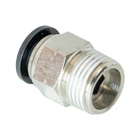 FLOFLEX COMPOSITE PUSH-IN PNEUMATIC FITTING, 3/8&quot; TUBE X 3/8&quot; NPT MALE REDUCER