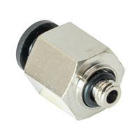 FLOFLEX COMPOSITE PUSH-IN PNEUMATIC FITTING, 4MM TUBE X M5 MALE REDUCER