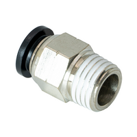 FLOFLEX COMPOSITE PUSH-IN PNEUMATIC FITTING, 5/16&quot; TUBE X 1/4&quot; NPT MALE REDUCER