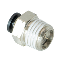 FLOFLEX COMPOSITE PUSH-IN PNEUMATIC FITTING, 5/32&quot; TUBE X 1/4&quot; NPT MALE REDUCER