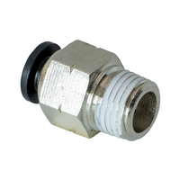 FLOFLEX COMPOSITE PUSH-IN PNEUMATIC FITTING, 5/32&quot; TUBE X 1/8&quot; NPT MALE REDUCER