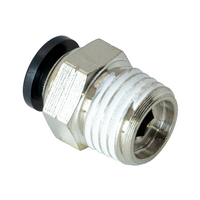FLOFLEX COMPOSITE PUSH-IN PNEUMATIC FITTING, 6MM TUBE X 1/4&quot; NPT MALE REDUCER
