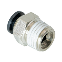 PC6-1/4PT FLOFLEX PC6-1/4PT FLOFLEX FLOFLEX COMPOSITE PUSH-IN PNEUMATIC FITTING, 6MM TUBE X 1/4" BSPT MALE REDUCER