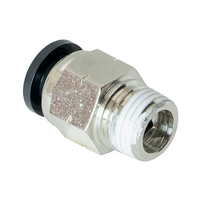 PC6-1/8NPT FLOFLEX PC6-1/8NPT FLOFLEX FLOFLEX COMPOSITE PUSH-IN PNEUMATIC FITTING, 6MM TUBE X 1/8" NPT MALE REDUCER