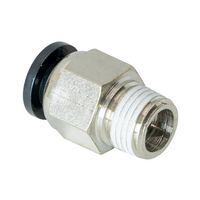 FLOFLEX COMPOSITE PUSH-IN PNEUMATIC FITTING, 6MM TUBE X 1/8&quot; BSPT MALE REDUCER
