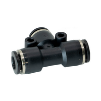 PE6 FLOFLEX FLOFLEX COMPOSITE PUSH-IN PNEUMATIC FITTING, 6MM TUBE UNION TEE
