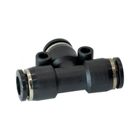 FLOFLEX COMPOSITE PUSH-IN PNEUMATIC FITTING, 8MM TUBE UNION TEE
