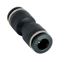 FLOFLEX COMPOSITE PUSH-IN PNEUMATIC FITTING, 1/4&quot; TUBE X 6MM TUBE REDUCING UNION