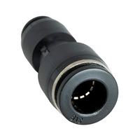 FLOFLEX COMPOSITE PUSH-IN PNEUMATIC FITTING, 3/8&quot; TUBE X 1/4&quot; TUBE REDUCING UNION