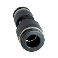 FLOFLEX COMPOSITE PUSH-IN PNEUMATIC FITTING, 3/8&quot; TUBE X 5/16&quot; TUBE REDUCING UNION