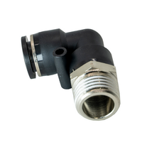 PL1/2-1/2NPT FLOFLEX PL1/2-1/2NPT FLOFLEX FLOFLEX COMPOSITE PUSH-IN PNEUMATIC FITTING, 1/2" TUBE X 1/2" NPT MALE 90 DEGREE REDUCING ELBOW