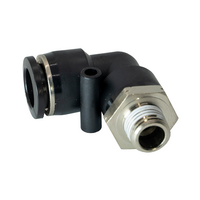 PL1/2-1/4NPT FLOFLEX PL1/2-1/4NPT FLOFLEX FLOFLEX COMPOSITE PUSH-IN PNEUMATIC FITTING, 1/2" TUBE X 1/4" NPT MALE 90 DEGREE REDUCING ELBOW