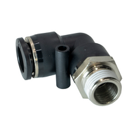 PL1/2-3/8NPT FLOFLEX PL1/2-3/8NPT FLOFLEX FLOFLEX COMPOSITE PUSH-IN PNEUMATIC FITTING, 1/2" TUBE X 3/8" NPT MALE 90 DEGREE REDUCING ELBOW