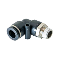 PL3/8-1/4NPT FLOFLEX PL3/8-1/4NPT FLOFLEX FLOFLEX COMPOSITE PUSH-IN PNEUMATIC FITTING, 3/8" TUBE X 1/4" NPT MALE 90 DEGREE REDUCING ELBOW
