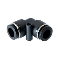 FLOFLEX COMPOSITE PUSH-IN PNEUMATIC FITTING, 10MM TUBE UNION 90 DEGREE ELBOW