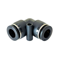 FLOFLEX COMPOSITE PUSH-IN PNEUMATIC FITTING, 3/8&quot; TUBE UNION 90 DEGREE ELBOW
