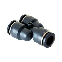 FLOFLEX COMPOSITE PUSH-IN PNEUMATIC FITTING, 1/2&quot; TUBE UNION &quot;Y&quot;