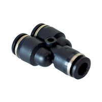 FLOFLEX COMPOSITE PUSH-IN PNEUMATIC FITTING, 1/4&quot; TUBE UNION &quot;Y&quot;
