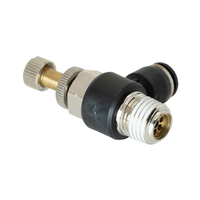 FLOFLEX COMPOSITE FLOW CONTROL, 1/4&quot; TUBE X 1/4&quot; NPT MALE REDUCER METER OUT - KNOB ADJUSTMENT