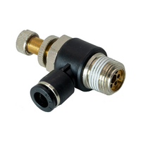 JSC8-3/8PT FLOFLEX JSC8-3/8PT FLOFLEX FLOFLEX COMPOSITE FLOW CONTROL, 8MM TUBE X 3/8" BSPT MALE REDUCER METER OUT - KNOB ADJUSTMENT