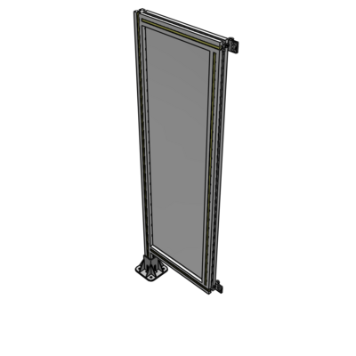 A1-1400-0450-0150-HYPFK SINGLE PANEL-LEG ON LEFT WITH HINGES 1400MM X 450MM  1/4" POLYCARBONATE, AS A KIT