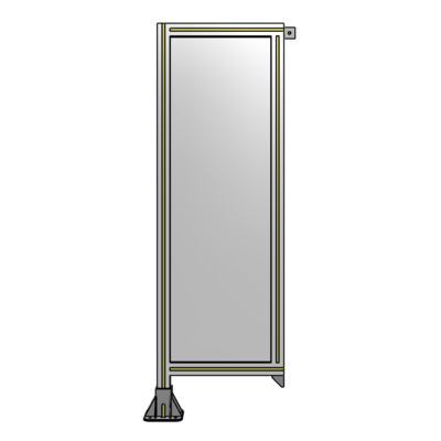 SINGLE PANEL-LEG ON LEFT WITH TIE PLATES AND ANGLE 1400MM X 450MM  1/4&quot; POLYCARBONATE, AS A KIT