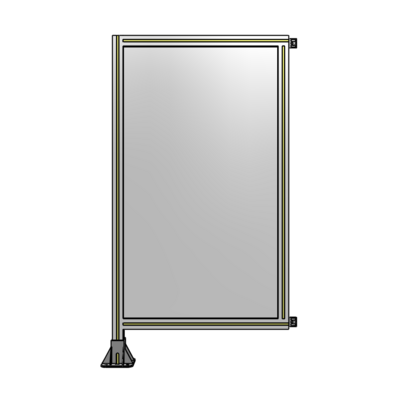 SINGLE PANEL-LEG ON LEFT WITH HINGES 1400MM X 750MM  1/4&quot; POLYCARBONATE, AS A KIT