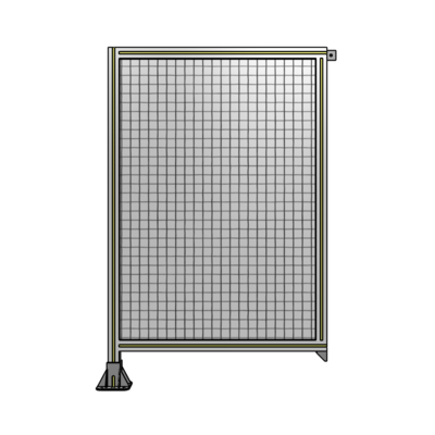 SINGLE PANEL-LEG ON LEFT WITH TIE PLATES AND ANGLE 1400MM X 900MM  1&quot; MESH, FULLY ASSEMBLED