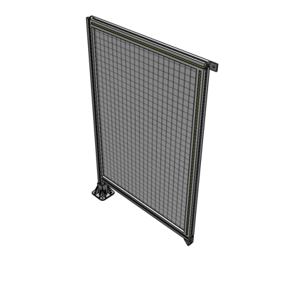 A1-1400-0900-0150-TYMFA SINGLE PANEL-LEG ON LEFT WITH TIE PLATES AND ANGLE 1400MM X 900MM 1" MESH, FULLY ASSEMBLED