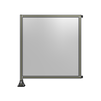 SINGLE PANEL-LEG ON LEFT WITH HINGES 1400MM X 1200MM  1/4&quot; POLYCARBONATE, AS A KIT