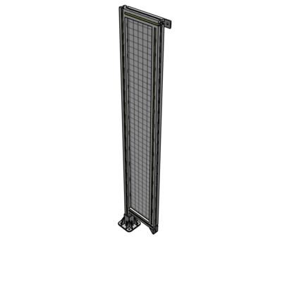 A1-1700-0300-0150-TYMFA SINGLE PANEL-LEG ON LEFT WITH TIE PLATES AND ANGLE 1700MM X 300MM  1" MESH, FULLY ASSEMBLED