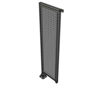 A1-1700-0450-0150-TYMFA SINGLE PANEL-LEG ON LEFT WITH TIE PLATES AND ANGLE 1700MM X 450MM  1" MESH, FULLY ASSEMBLED