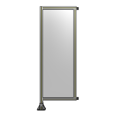 SINGLE PANEL-LEG ON LEFT WITH HINGES 1700MM X 600MM  1/4&quot; POLYCARBONATE, AS A KIT