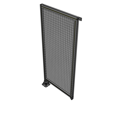 A1-1700-0750-0150-TYMFA SINGLE PANEL-LEG ON LEFT WITH TIE PLATES AND ANGLE 1700MM X 750MM  1" MESH, FULLY ASSEMBLED