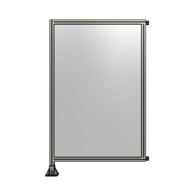 SINGLE PANEL-LEG ON LEFT WITH HINGES 1700MM X 1050MM  1/4&quot; POLYCARBONATE, AS A KIT